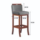 Ver imagem 4 de Conjunto Bistrô 1 Mesa 4 Banquetas Alta Londres Preto/Pinhao