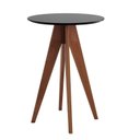 Ver imagem 2 de Conjunto Bistrô 1 Mesa 4 Banquetas Alta Londres Preto/Pinhao