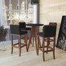 Conjunto Bistrô 1 Mesa 4 Banquetas Alta Londres - 1
