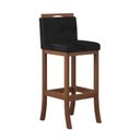 Ver imagem 5 de Conjunto Bistrô 1 Mesa 4 Banquetas Alta Londres Preto/Pinhao