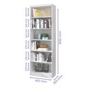 Ver imagem 6 de Estante Organizadora Multiuso Sala Quarto Escritório Livros Brinquedos 5 Prateleiras 1404 Linus Qmov