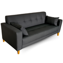 Ver imagem 2 de Sofá Gianni | Pé Trapézio & Tecido Acquablock Impermeável | 160cm | Preto