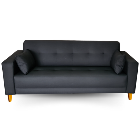 Sofá Gianni | Pé Trapézio & Tecido Acquablock Impermeável | 160cm | Preto