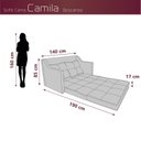 Ver imagem 3 de Sofá Cama 2 Lugares Camila Matrix