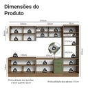 Ver imagem 3 de Armário de Cozinha Completa 310 Cm Vik Madesa 01 Rustic/verde