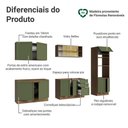 Ver imagem 4 de Armário de Cozinha Completa 310 Cm Vik Madesa 01 Rustic/verde