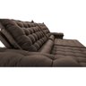 Sofá Retrátil e Reclinável 2,75m Molas Ensacadas Cama inBox Big Space com Bordado 3D Velusoft - 4