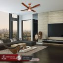 Ver imagem 2 de Ventilador de Teto Vintage Led Cobre 110v + Controle Remoto Venti-delta