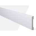 Ver imagem 1 de Rodapé de Poliestireno Lambril Liso 10CMX2,44m Rende 2,44 Metros MD10 Gart Branco
