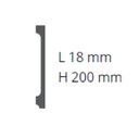 Ver imagem 3 de Rodapé de Poliestireno Liso 20cm X 2,44m Rende 2,44 Metros Ml20 Gart