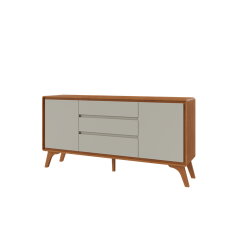 Buffet Sinus 2 Porta 3 Gavetas Mavaular Naturalle/off White