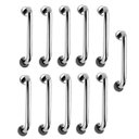 Ver imagem 1 de Alça de Apoio Barra Inox 30cm Kit 11 Unidades Idoso Suporte Anti Queda Banheiro Box Corrimao Criança