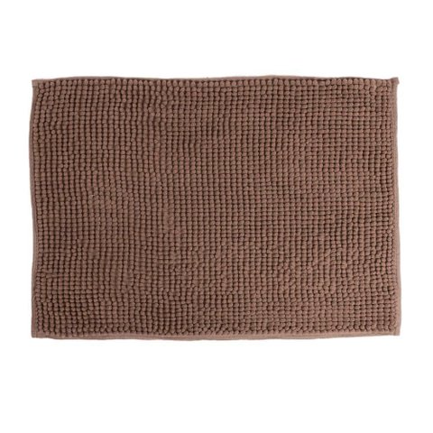 Tapete de Banheiro Chenille Marrom 70x50cm - Uzoo Tapete Chenille 70x50cm Marrom