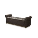 Ver imagem 2 de Baú de Madeira Pé de Cama Box King Size Couro Sintético:1824