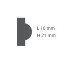 Ver imagem 3 de Boiserie de Poliestireno 3cm x 21mm x 2m M2 NMC Rodapés