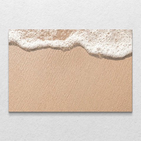 Quadro Decorativo Horizontal Beira Mar Moderno sem Moldura e sem Vidro 60X90