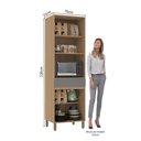 Ver imagem 2 de Paneleiro 70cm 4 Portas e 1 Gaveta com Espaço para Micro-ondas Slim Luciane Móveis