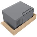 Ver imagem 4 de Kit 02 Suportes Suspensos para Micro-Ondas Forno 60x40 cm Class L03 Amadeirado - Lyam Lyam Decor