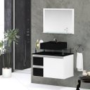 Ver imagem 1 de Conjunto Gabinete Banheiro Diamante 60cm Mdf + Espelheira + Cuba