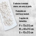 Ver imagem 3 de Adesivo de Porta - Relevo Floral Branco