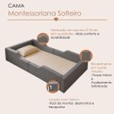 Ver imagem 5 de Cama Infantil Solteiro Acolchoada com Proteção Lateral com Colchão Incluso 188x88