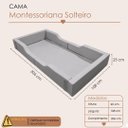 Ver imagem 6 de Cama Infantil Solteiro Acolchoada com Proteção Lateral com Colchão Incluso 188x88
