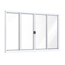 Ver imagem 2 de Janela de Alumínio de Correr Central 4 Folhas 100x200cm Riobras