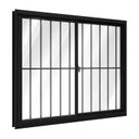 Ver imagem 2 de Janela de Alumínio de Correr Lateral Com Grade 2 Folhas Móveis 100x100cm Riobras
