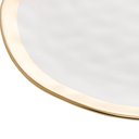 Ver imagem 3 de Prato Sobremesa Porcelana Branco e Dourado Dubai 21cm Wolff