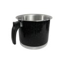 Ver imagem 2 de Kit Canecão Fervedor Leiteira Preto Alumínio 14 a 18cm
