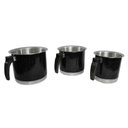 Ver imagem 1 de Kit Canecão Fervedor Leiteira Preto Alumínio 14 a 18cm