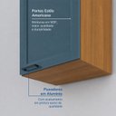 Ver imagem 5 de Armário Aéreo 1 Porta 41cm Soho CabeCasa MadeiraOriginals Freijó/Azul
