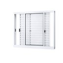 Ver imagem 2 de Janela de Alumínio Veneziana de Correr Lateral 3 Folhas Móveis 100x120cm Riobras