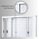 Ver imagem 6 de Janela de Alumínio Veneziana de Correr Lateral 3 Folhas Móveis 100x120cm Riobras