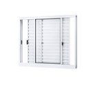 Ver imagem 2 de Janela de Alumínio Veneziana de Correr Lateral 3 Folhas Móveis 100x120cm Riobras