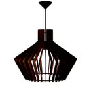 Ver imagem 1 de Luminária Teto tipo Pendente CRISTAL MDF Completa -:Preta