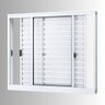 Janela de Alumínio Veneziana de Correr Lateral 3 Folhas Móveis 100x150cm Riobras - 2