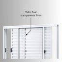 Ver imagem 4 de Janela de Alumínio Veneziana de Correr Lateral 3 Folhas Móveis 100x150cm Riobras