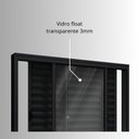 Ver imagem 5 de Janela de Alumínio Veneziana de Correr Lateral 3 Folhas Móveis 100x150cm Riobras