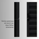 Ver imagem 3 de Janela de Alumínio Veneziana de Correr Lateral 3 Folhas Móveis 100x150cm Riobras