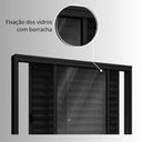 Ver imagem 7 de Janela de Alumínio Veneziana de Correr Lateral 3 Folhas Móveis 100x150cm Riobras