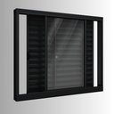 Ver imagem 6 de Janela de Alumínio Veneziana de Correr Lateral 3 Folhas Móveis 100x150cm Riobras