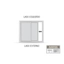 Ver imagem 3 de Janela de Alumínio Veneziana de Correr Lateral com Grade 3 Folhas 100x100cm Riobras