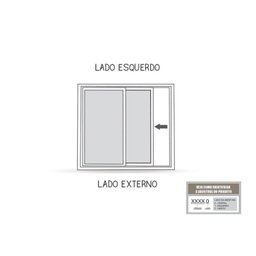 Janela de Alumínio Veneziana de Correr Lateral Com Grade 3 Folhas 100x150cm Riobras - 3
