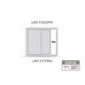 Janela de Alumínio Veneziana de Correr Lateral Com Grade 3 Folhas 100x150cm Riobras - 3