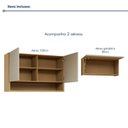 Ver imagem 5 de Lavanderia Modulada 2 Peças 3 Portas Simone Mendes Marrom/Carvalho/Greige