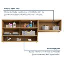 Ver imagem 6 de Lavanderia Modulada 2 Peças 3 Portas Simone Mendes Marrom/Carvalho/Greige