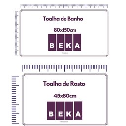 Jogo de Toalhas de 100% Algodão Alta Absorção (2 Banho + 2 Rosto ) Padrão Hotel/pousada - Bege - 5