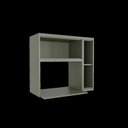 Ver imagem 3 de Nicho para Forno Microondas em Mdf Cozinha Sevilha Verde Hill