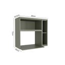 Ver imagem 4 de Nicho para Forno Microondas em Mdf Cozinha Sevilha Verde Hill